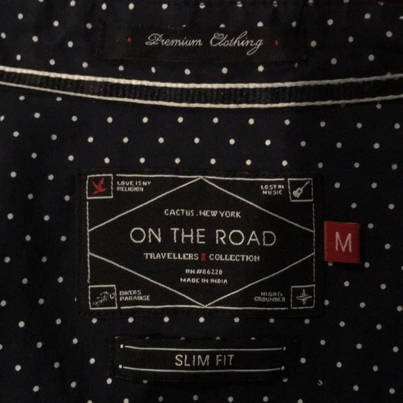 Navy Button Down - SS - Picture 2 of 2